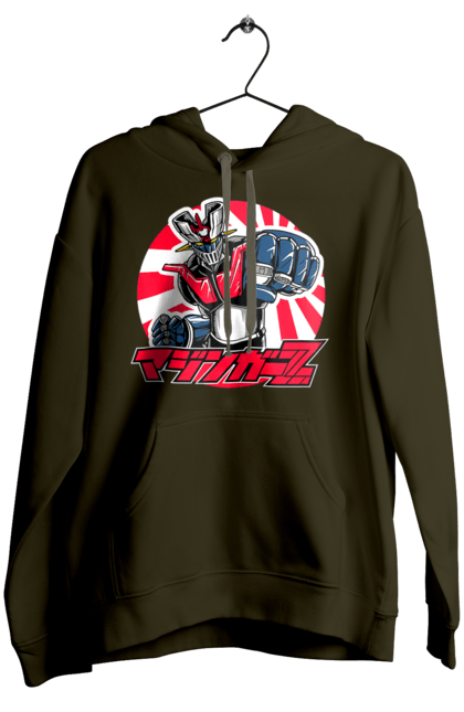 Women's hoodie with prints Mazinger Z Grendizer. Anime, goldorak, goldrake, grendizer, manga, mazinger z, mecha, robots. 2070702