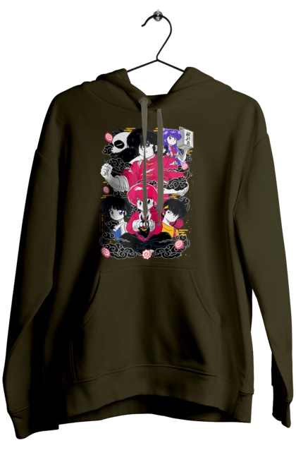 Women`s hoodie with prints Ranma 1/2. Action movie, anime, comedy, manga, mystic, ranma, romance, shampoo. 2070702