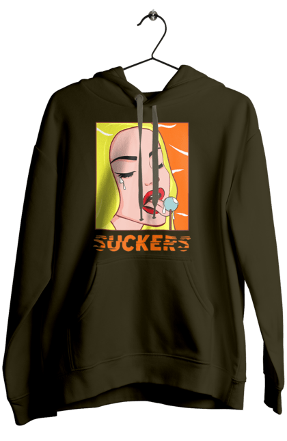 Women`s hoodie with prints Suckers. Chupa chups, cool, funny, humor, meme, sackers. 2070702