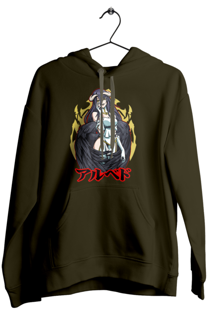 Women's hoodie with prints Overlord Albedo. Albedo, anime, lord, overlord, tv series. 2070702