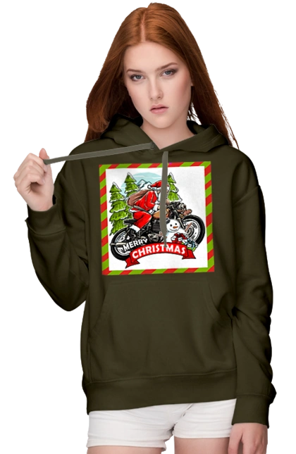 Santa on a motorcycle