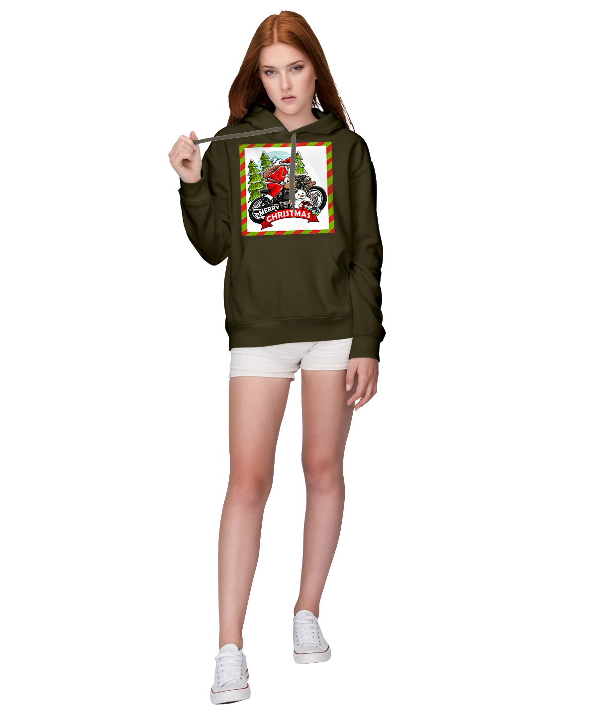 Santa on a motorcycle