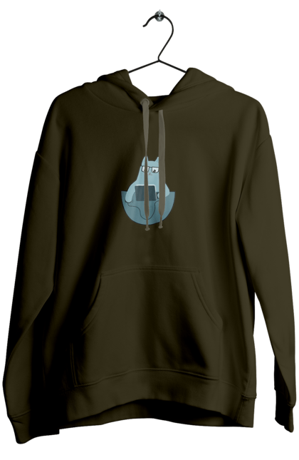 Жіноче худі з принтом "Кіт програміст". Angular, c, css, html, it, javascript, jquery, php, python, react, svelt, vue, айтишник, айті, гумор, код, кодувати, прогер, програміст, програмісти, ти ж, ти ж програміст, тиж програміст. 2070702