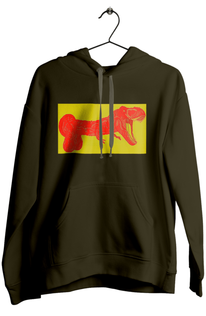 Женское худи с принтом Член Динозавр. 18, динозавр, писюн, член. 2070702