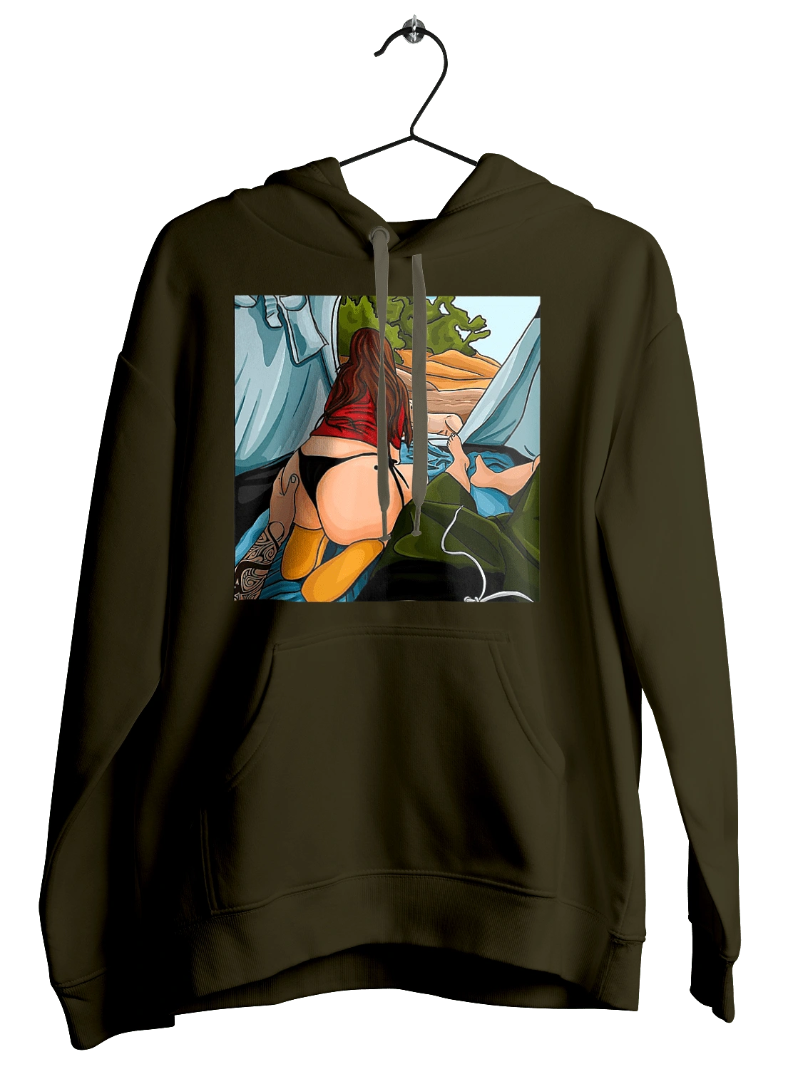 Rest With Favorite In The Tent