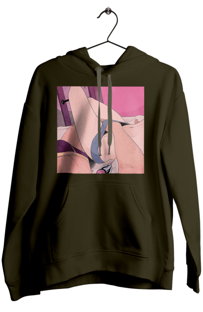 Жіноче худі з принтом "Чоловіча Рука В Жіночих Трусиках". Гра, ліжко, труси. 2070702