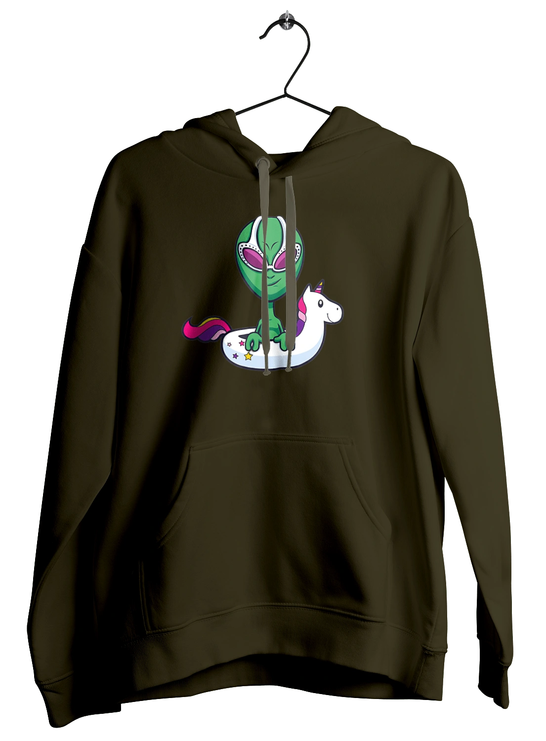 Alien Floats In A Circle