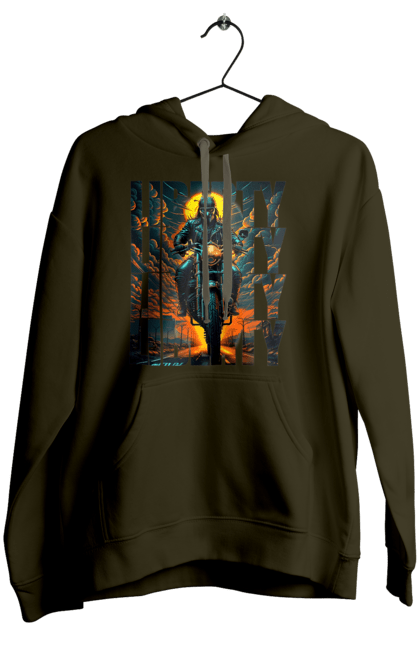 Women`s hoodie with prints Biker. Biker, freedom, motorcyclist, tourism, travel. 2070702