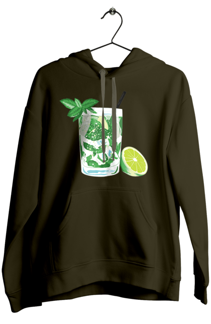 Women`s hoodie with prints Mojito And Lemon Drink. Drink, lemon, mojito. 2070702