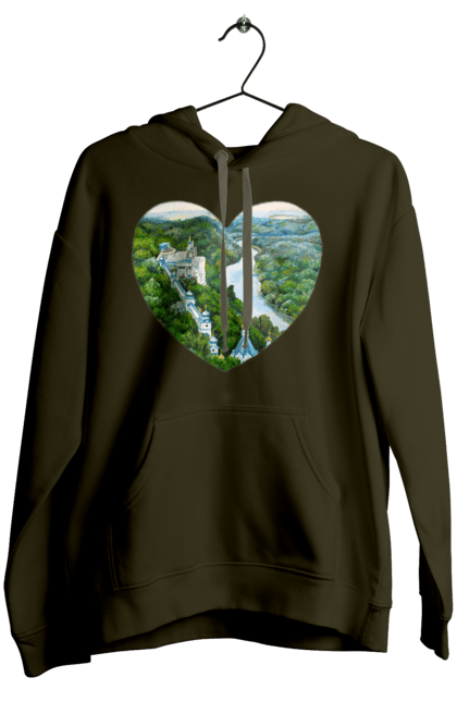 Women`s hoodie with prints Святогорская лавра. Church, donetsk region, forest, landscape, monastery, river, svyatogorsk, ukraine. 2070702