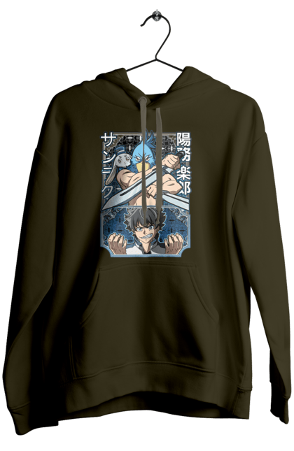 Women's hoodie with prints Shangri La Frontier. Anime, emul, manga, rabbit, shangri la frontier, shangri-la frontier, shonen. 2070702