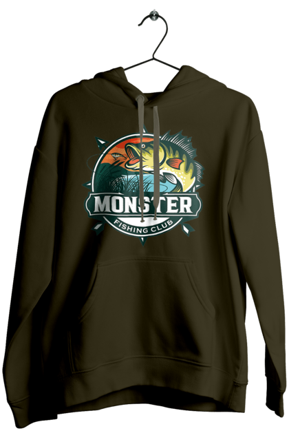 Жіноче худі з принтом "Рибальський клуб". Відпочинок, рибак, рибальський клуб, хоббі. 2070702