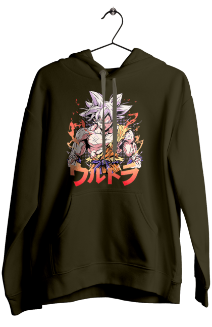 Women's hoodie with prints Dragon Ball Son Goku. Anime, dragon ball, goku, manga, son goku, tv series. 2070702