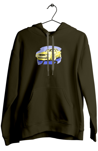 Жіноче худі з принтом "Український спорткар". Додж челенджер, машина, машини арт, потужність, спортивне авто, спорткар, українське авто, швидкість. 2070702