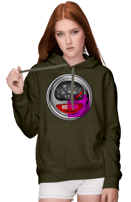 Women`s hoodie with prints Hot rod. Bike, biker, biker club, bikers club, brother, brutal, dude, hot asphalt, hot horse, hot rod, motorcycle, motorcyclist, real man, road 50, road 66, road 80, roads of america, roads of ukraine, roads we choose, speed, take, thirst for speed. 2070702