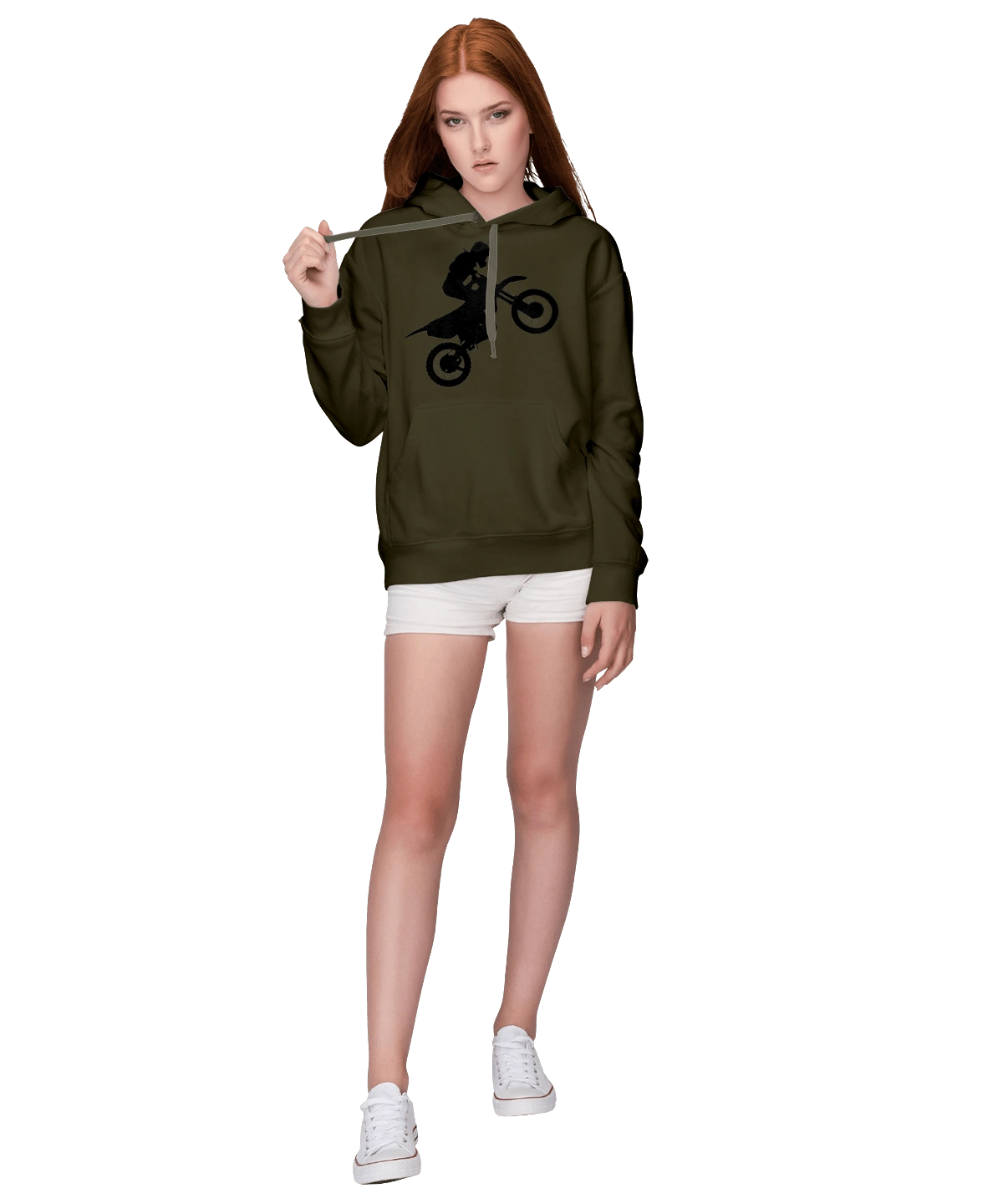 Silhouette Of A Motorcyclist