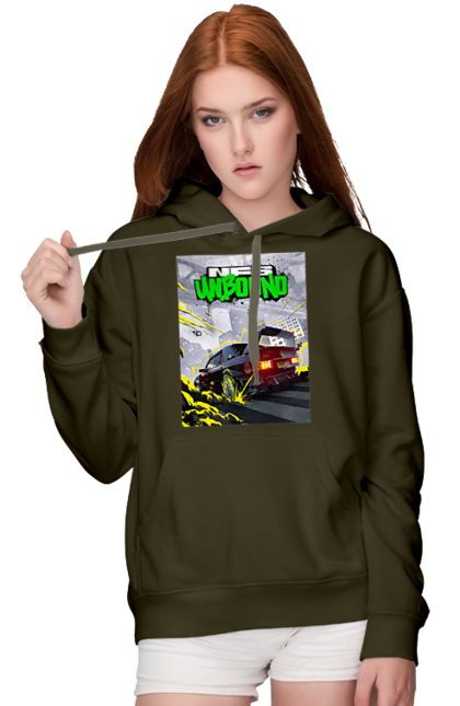 Жіноче худі з принтом "Need for Speed Unbound". Heat, need, need for speed, nfs, speed, unbound, нид, нфс, спид, фор. 2070702