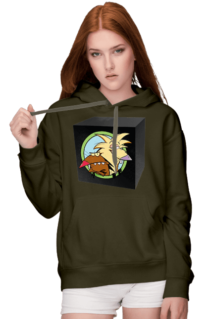 Жіноче худі з принтом "Black Box". Black box, бобер, боєприпас, коробка, повернись живим. 2070702