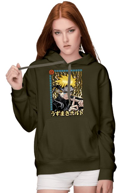 Women's hoodie with prints Naruto. Anime, character, manga, naruto, ninja, tv series. 2070702