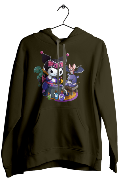 Женское худи с принтом Хелло Китти Куроми. Hello kitty, аниме, куроми, моя мелодия, персонаж, санрио, хелло китти. 2070702