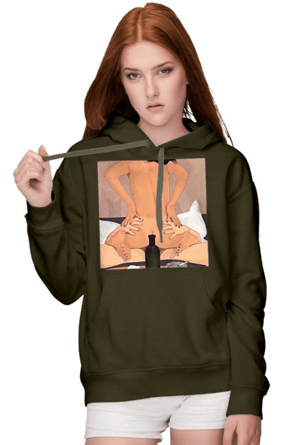 Naked Girl, Bottle And Cigarettes