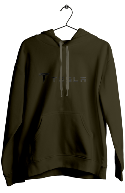 Women`s hoodie with prints Tesla. Tesla. 2070702