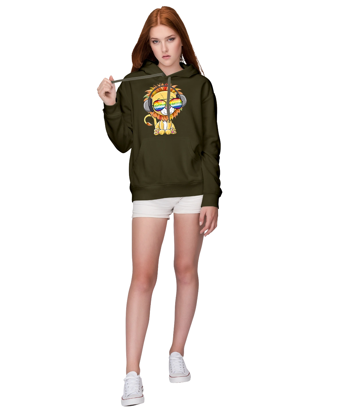 Lion In Glasses And Headphones