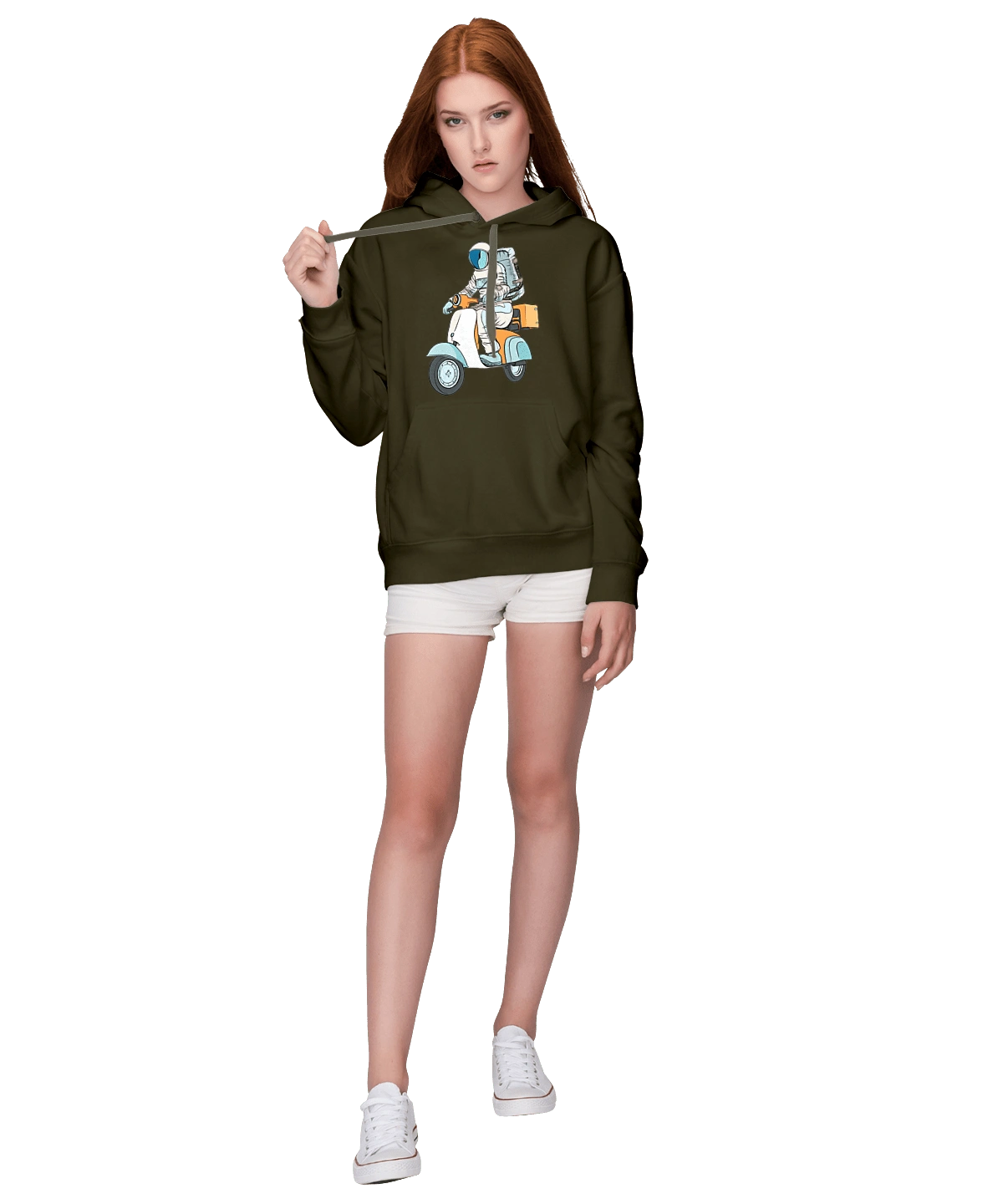 Astronaut on a motorcycle