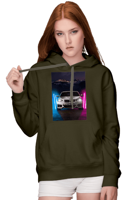 Жіноче худі з принтом "БЕХА". Беха, в машину, красота, птн пнх, фонарі. 2070702