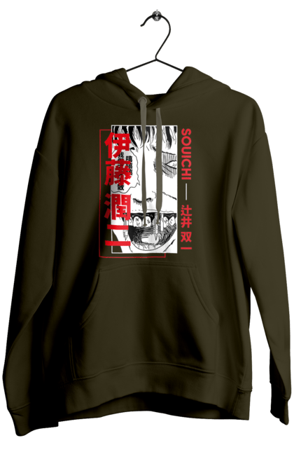 Women's hoodie with prints Junji Ito Collection. Anime, horror, junji ito, manga, souichi tsujii. 2070702