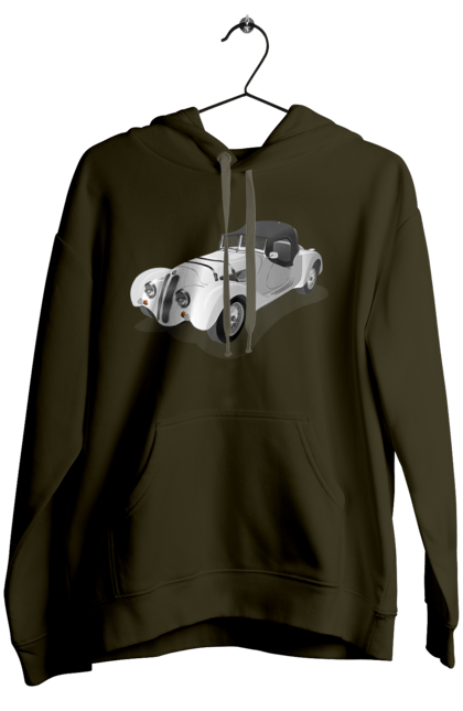 Women`s hoodie with prints Car. Auto, car, classic, old, old machine. 2070702