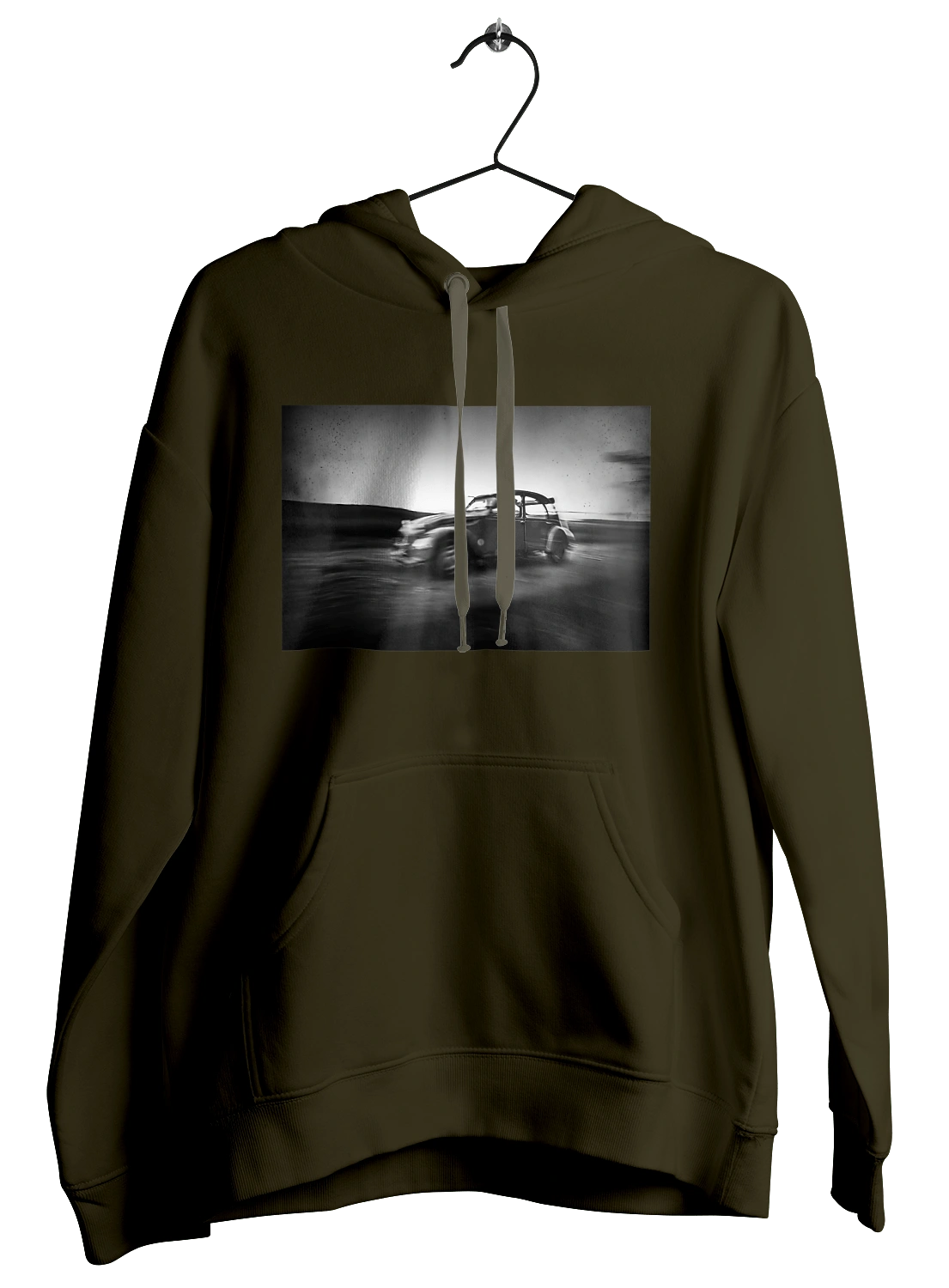 Retro car black and white