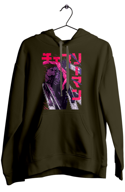 Women's hoodie with prints Chainsaw Man. Anime, chainsaw man, demon, denji, manga, pochita, shonen. 2070702