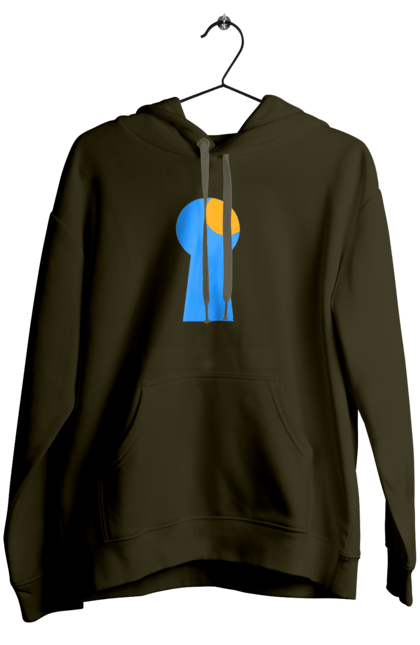 Women`s hoodie with prints Замочная скважина. Castle, cleft, door, interest, key, light through, open the door, well. 2070702