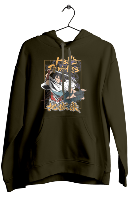 Women's hoodie with prints Hell's Paradise. Anime, anime, hell paradise, hell s paradise, hell`s paradise, hell`s paradise, manga. 2070702