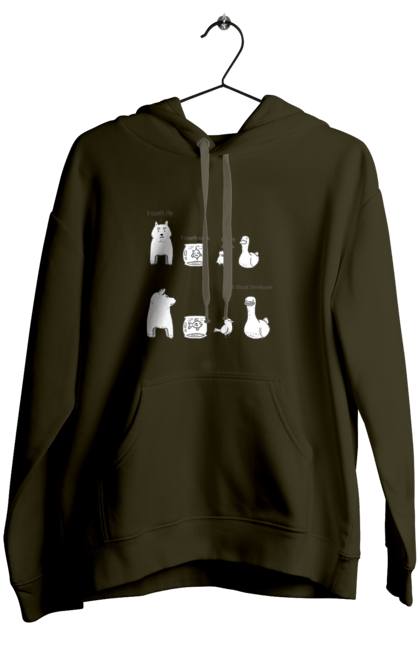 Жіноче худі з принтом "Full Stack Developer". Айті, айтішник, бекенд, гумор, код, кодити, програміст, програмування, фронтенд, фулстек. 2070702