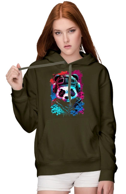 Панда в VR шлеме