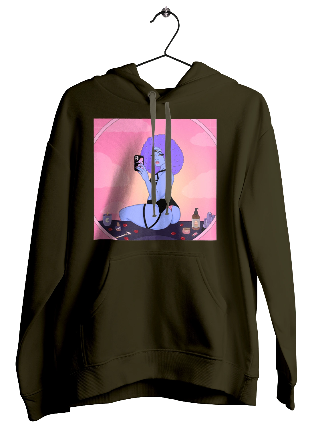 Фіолетова Дівчина Фото У Дзеркалі