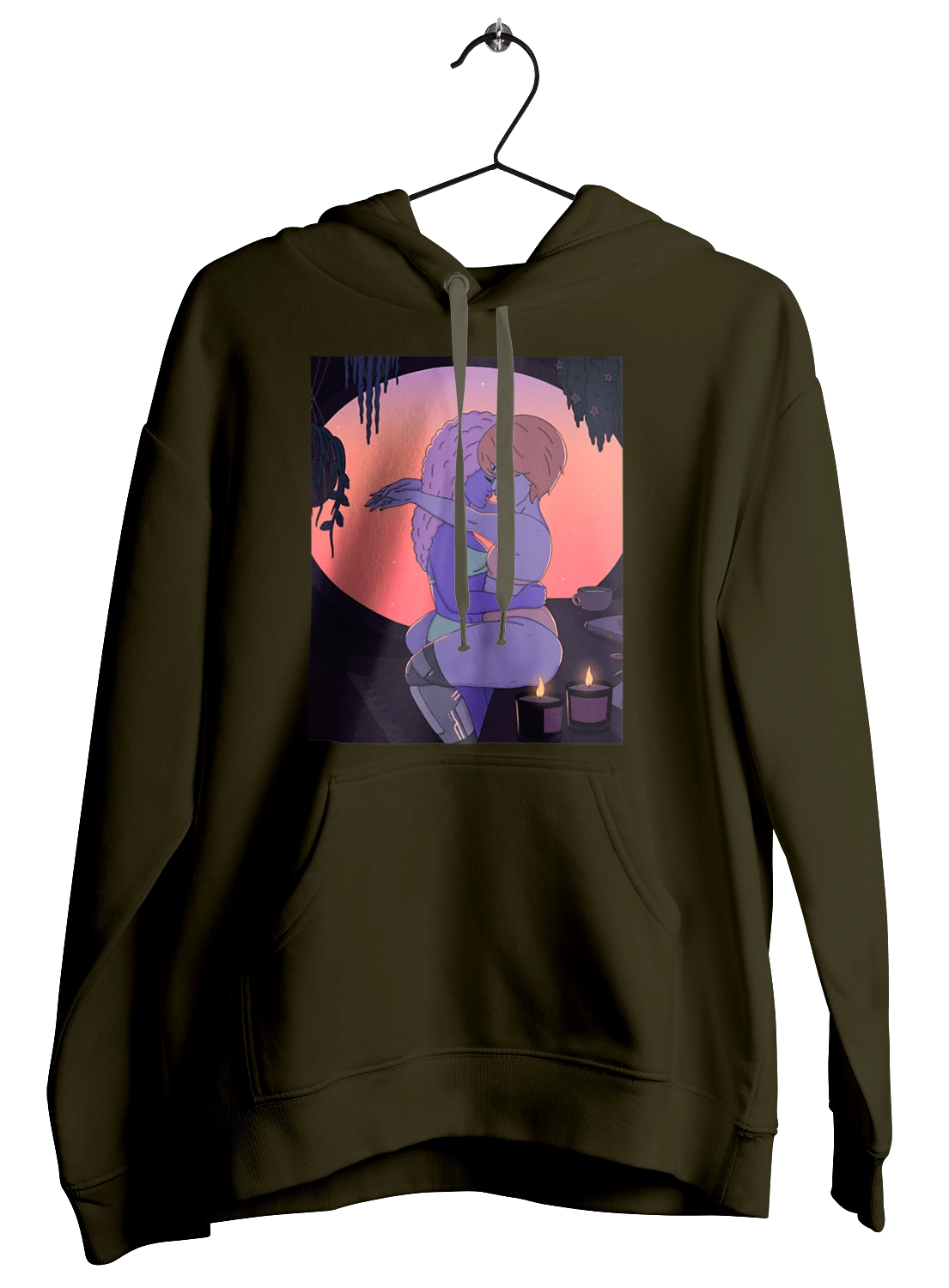 Purple Girls Hugging