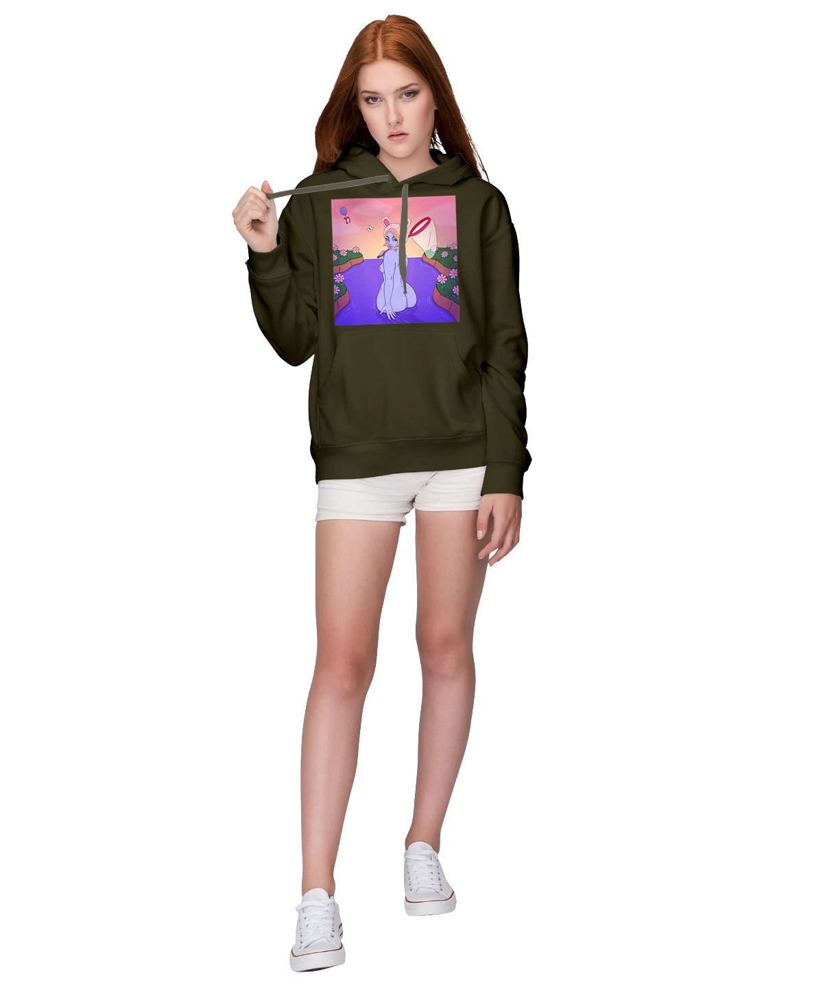 Фіолетова Дівчина На Полюванні