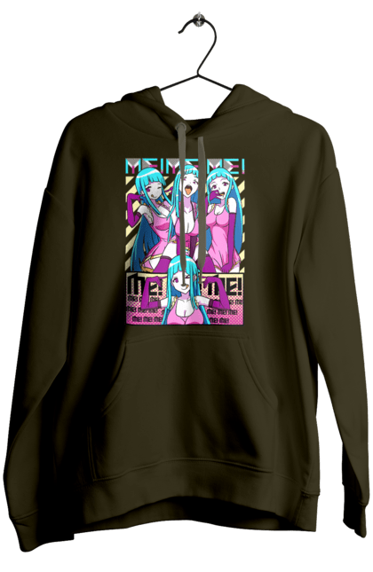 Women's hoodie with prints Me! Me! Me!. Anime, clip, daoko, teddyloid, young woman. 2070702