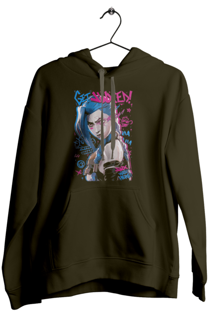 Женское худи с принтом Аркейн. Arcane, fortiche, league of legends, riot games, аркейн, вай, джинкс, мультсериал, фэнтези. 2070702