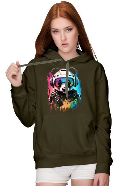 Панда в VR шлеме