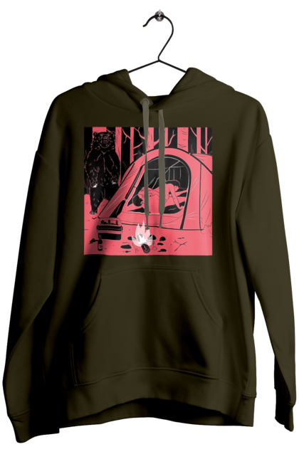 Женское худи с принтом 69 В Палатке. 18, 69, лес, медведь, палатка, секс. 2070702