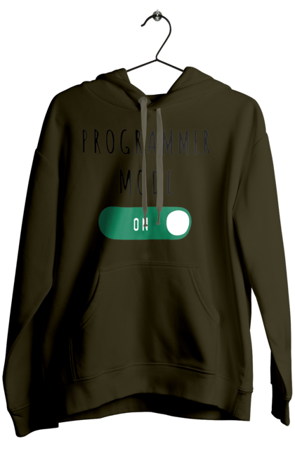 Жіноче худі з принтом "Режим програміста". Айті, айтішник, для айтішника, для програміста, подарунок айтішнику, подарунок програмісту, програміст, режим програміста, розробник. 2070702