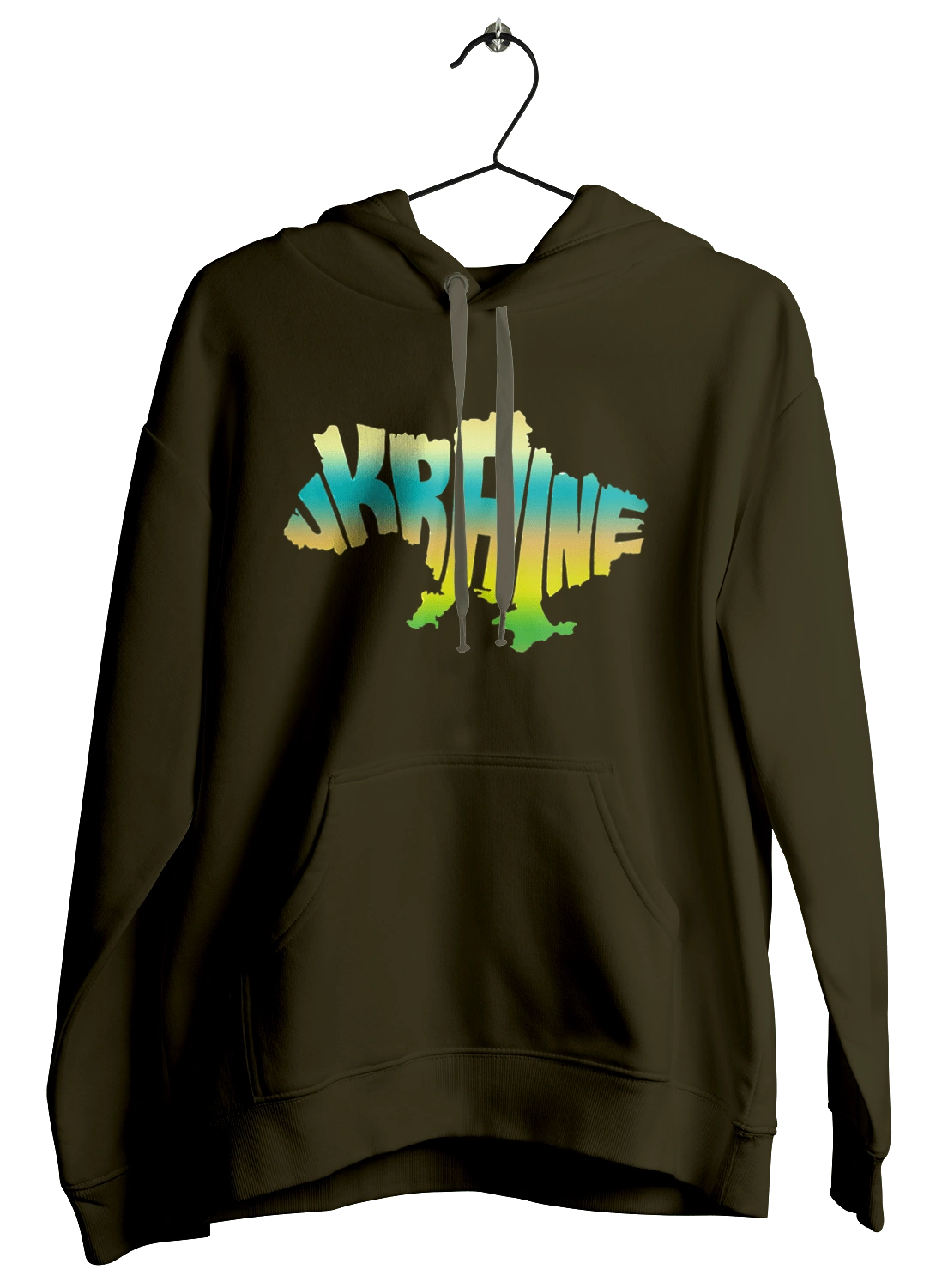 Украина силуэт цветной