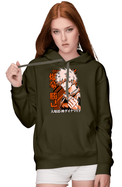 Жіноче худі з принтом "Моя академія героїв Бакуго". Bakugo, katsuki, katsuki bakugo, my hero academia, академія юей, аніме, бакуго, кацукі бакуго, манга, моя геройська академія. 2070702