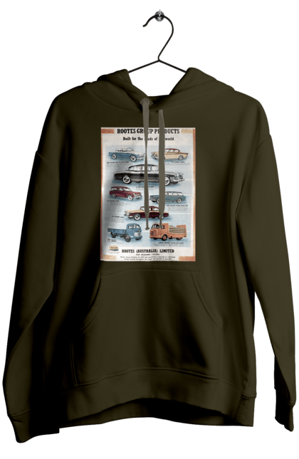 Жіноче худі з принтом "Аутомобільйо". Rootes, rootes (australia) limited, rootes group, rootes group products. 2070702