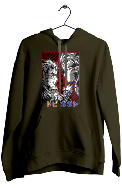 Women's hoodie with prints Naruto Kakashi Hatake. Anime, kakashi, manga, naruto, shinobi, shonen, team number 7. 2070702