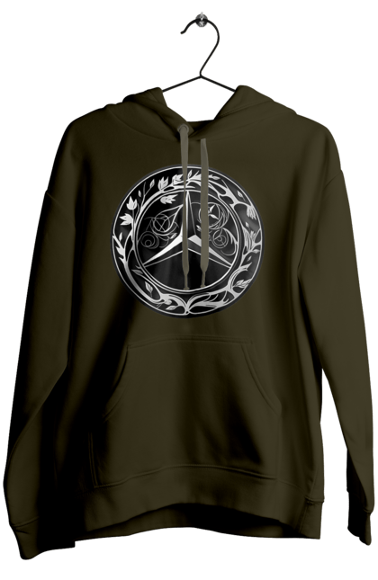 Жіноче худі з принтом "Mercedes Benz Лого Арт". Авто, автомобіль, логотип мерседес, машини, мерс, мерседес. 2070702